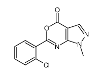 6-(2-chlorophenyl)-1-methylpyrazolo[3,4-d][1,3]oxazin-4-one Structure