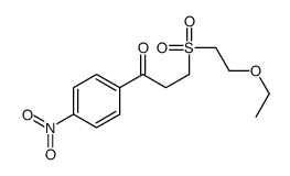 3-(2-ethoxyethylsulfonyl)-1-(4-nitrophenyl)propan-1-one Structure