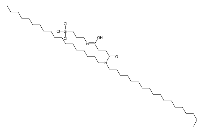 N',N'-dioctadecyl-N-(3-trichlorosilylpropyl)butanediamide Structure