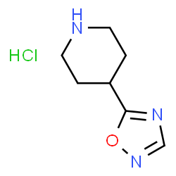 4-(1,2,4-Oxadiazol-5-yl)piperidine HCl Structure
