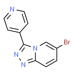 4-6-Bromo-[1,2,4]triazolo[4,3-a]pyridin-3-ylpyridine结构式