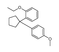 1-ethoxy-2-[1-(4-methoxyphenyl)cyclopentyl]benzene结构式