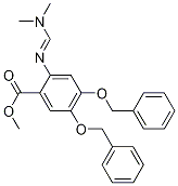 (E)-Methyl 4,5-bis(benzyloxy)-2-((diMethylaMino)MethyleneaMino)benzoate结构式
