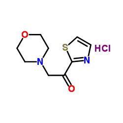 2-(4-Morpholinyl)-1-(1,3-thiazol-2-yl)ethanone hydrochloride (1:1) Structure