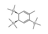 2-methyl-3,5,6-tris(trimethylsilyl)cyclohexa-1,3-diene结构式