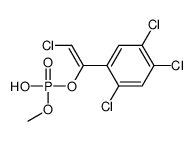 [(E)-2-chloro-1-(2,4,5-trichlorophenyl)ethenyl] methyl hydrogen phosphate Structure