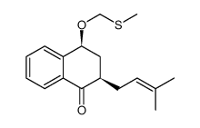 (2R,4S)-REL-3,4-二氢-2-(3-甲基-2-丁烯-1-基)-4-[(甲硫基)甲氧基]-1(2H)-萘酮结构式