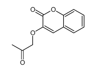 3-(2-oxopropoxy)chromen-2-one结构式