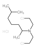 2-Heptanamine,N,N-bis(2-chloroethyl)-6-methyl-, hydrochloride (1:1)结构式