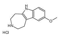 9-methoxy-1,2,3,4,5,6-hexahydroazepino[4,5-b]indol-6-ium,chloride结构式