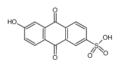 6-hydroxy-9,10-dioxo-9,10-dihydro-anthracene-2-sulfonic acid Structure