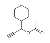 1-cyclohexylprop-2-ynyl acetate结构式