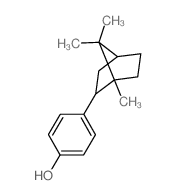 Phenol,4-(1,7,7-trimethylbicyclo[2.2.1]hept-2-yl)- Structure