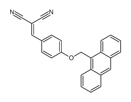 2-[[4-(anthracen-9-ylmethoxy)phenyl]methylidene]propanedinitrile结构式