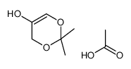 acetic acid,2,2-dimethyl-4H-1,3-dioxin-5-ol Structure