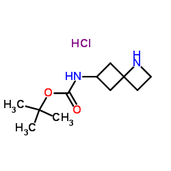 N-{1-氮杂螺[3.3]庚-6-基}氨基甲酸酯叔丁基盐酸盐结构式