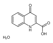 4-Hydroxy-2-quinolinecarboxylic acid hydrate (1:1)结构式
