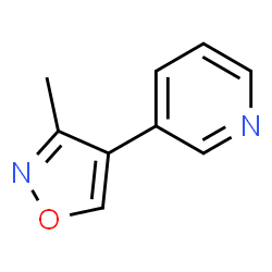 Pyridine, 3-(3-methyl-4-isoxazolyl)- (9CI) Structure