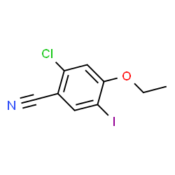 2-氯-4-乙氧基-5-碘苯甲腈结构式