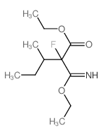 Pentanoicacid, 2-(ethoxyiminomethyl)-2-fluoro-3-methyl-, ethyl ester结构式