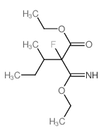 Pentanoicacid, 2-(ethoxyiminomethyl)-2-fluoro-3-methyl-, ethyl ester structure