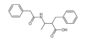 2-Benzyl-3-phenylacetylamino-butyric acid结构式
