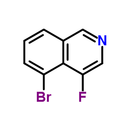 5-Bromo-4-fluoroisoquinoline结构式