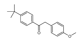 1-(4-tert-butylphenyl)-2-(4-methoxyphenyl)ethanone结构式