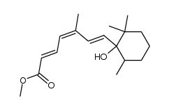 (2E,4Z,6E)-methyl 7-(1-hydroxy-2,2,6-trimethylcyclohexyl)-5-methylhepta-2,4,6-trienoate Structure