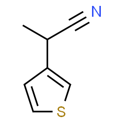 2-(thien-3-yl)propanenitrile structure