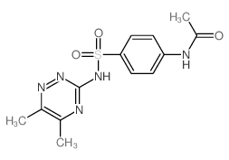 Acetamide, N-[4-[[(5,6-dimethyl-1,2,4-triazin-3-yl)amino]sulfonyl]phenyl]- structure