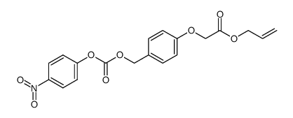 4-nitrophenyl-4'-hydroxymethylphenyl-1'-oxyallylacetate carbonate Structure