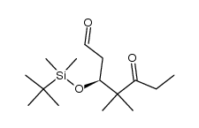 (3S)-3-(tert-butyl-dimethyl-silanyloxy)-4,4-dimethyl-5-oxo-heptanal结构式