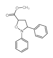 methyl 2,3-diphenylisoxazolidine-5-carboxylate结构式