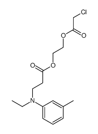 2-(2-chloroacetyl)oxyethyl 3-(N-ethyl-3-methylanilino)propanoate结构式