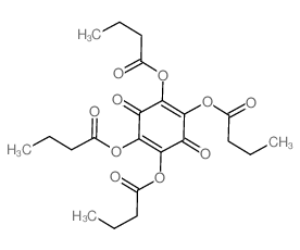 [2,4,5-tri(butanoyloxy)-3,6-dioxocyclohexa-1,4-dien-1-yl] butanoate结构式