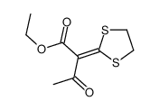 ethyl 2-(1,3-dithiolan-2-ylidene)-3-oxobutanoate Structure