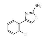 2-氨基-4-(2-氯苯基)噻唑结构式