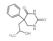 5-(2-hydroxypropyl)-5-phenyl-1,3-diazinane-2,4-dione structure