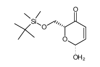 (5R)-1-hydroxy-5-tert-butyldimethylsilanyloxymethyl-5H-pyran-4-(1H)-one Structure