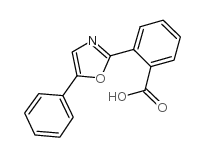 2-(5-苯基-2-噁唑基)苯甲酸结构式