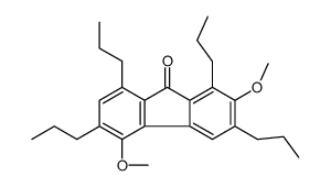2,5-dimethoxy-1,3,6,8-tetrapropylfluoren-9-one结构式