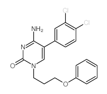 2(1H)-Pyrimidinone,4-amino-5-(3,4-dichlorophenyl)-1-(3-phenoxypropyl)- picture