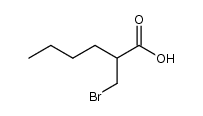 3-Brom-2-butyl-propionsaeure Structure
