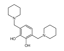 3,6-bis(piperidin-1-ylmethyl)benzene-1,2-diol Structure
