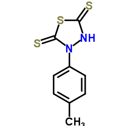 3-(4-Methylphenyl)-1,3,4-thiadiazolidine-2,5-dithione结构式