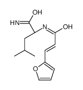 (2S)-2-[3-(furan-2-yl)prop-2-enoylamino]-4-methylpentanamide结构式