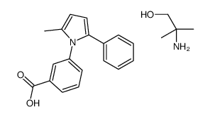 2-amino-2-methylpropan-1-ol,3-(2-methyl-5-phenylpyrrol-1-yl)benzoic acid Structure
