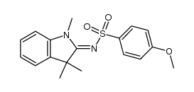 4-methoxy-N-(1,3,3-trimethyl-1,3-dihydro-indol-2-ylidene)-benzenesulfonamide Structure