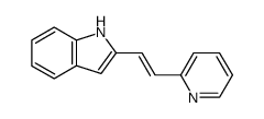 trans-2-<2-(2-pyridyl)ethenyl>indole结构式